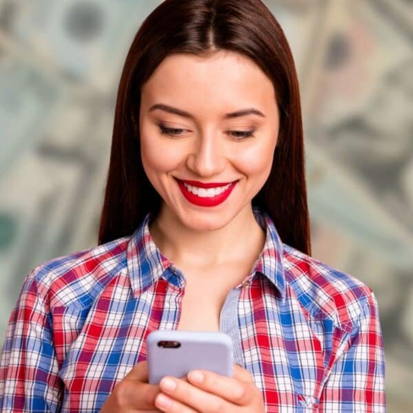 woman on phone